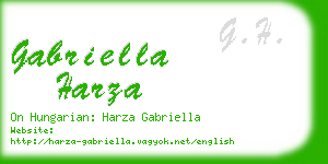 gabriella harza business card